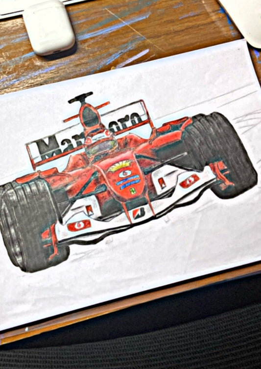 F1 Ferrari F2004 drawing