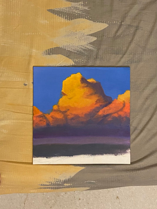 Sunset cloud painting